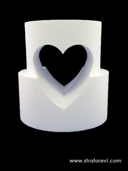 merkezi-acik-kalp-formlu-iki-katli-pasta-strafor-maketi